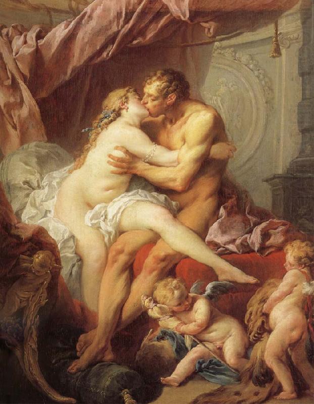 Francois Boucher Kiss china oil painting image